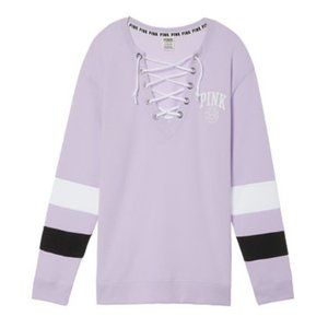 Victoria's Secret PINK | Lilac Lace-Up Sweatshirt